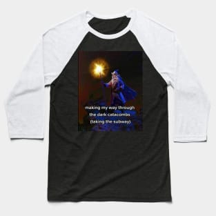 meme wizard post art funny magical quote Baseball T-Shirt